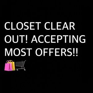 Closet Clear Out Announcement